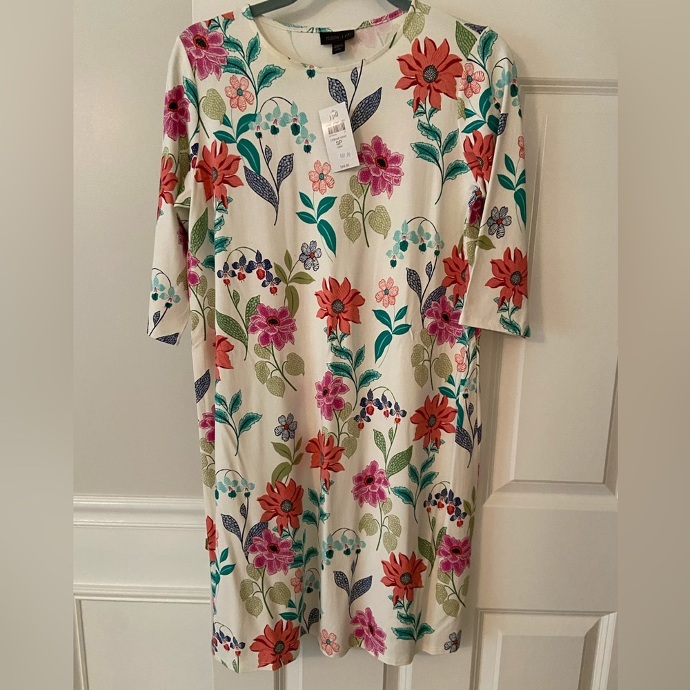 J Jill printed knit dress